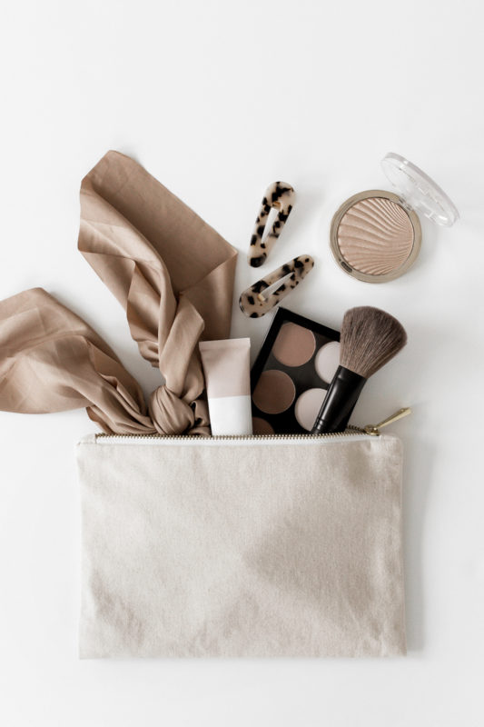 Products spilling out of bag