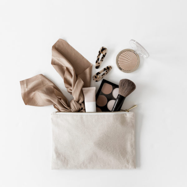 Products spilling out of bag